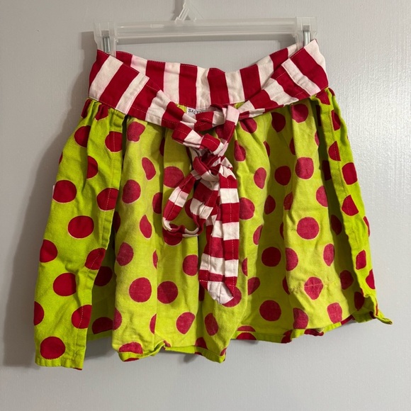 Sally Russell Vibrant Polka Dot and Stripe Apron Size XS - Picture 2 of 5